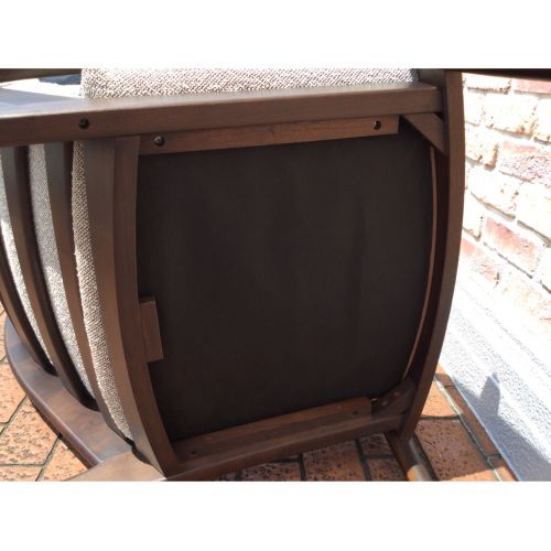 飛騨産業 (ヒダサンギョウ) パーソナルチェア グレー×ブラウン オットマン付属 WT108A/WT108S 1人掛け ウォールナット材 VIOLA(ヴィオラ)