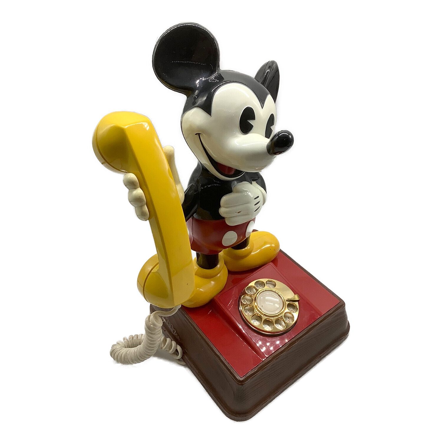 ミッキーマウスダイヤル式電話機 □経年の為インテリア扱い ☆US雑貨