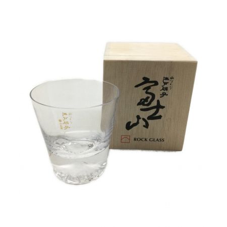 江戸切子 ロックグラス 富士山グラス