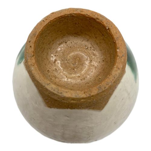 清水焼 (キヨミズヤキ) 高台湯呑み 桔梗 陶あん