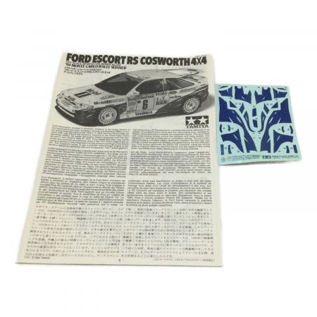 TAMIYA (タミヤ) 1/24 フォード エスコートRS コスワース4×4 「スポーツカーシリーズ No.144」 ディスプレイモデル