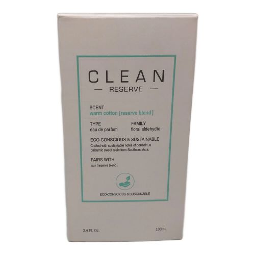 CLEAN RESERVE (クリーン リザーブ) オードパルファム ウォームコットン 100ml