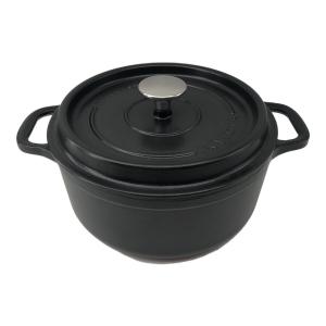 INVICTA (インビクタ) 両手鍋 ブラック 22cm