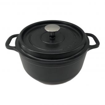 INVICTA (インビクタ) 両手鍋 ブラック 22cm