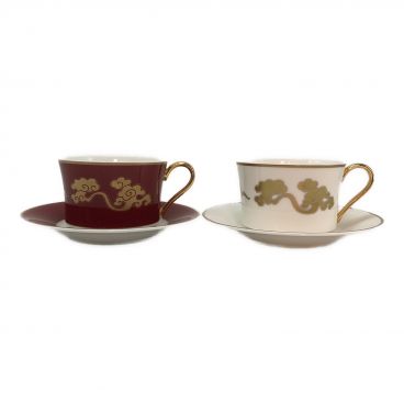 Noritake (ノリタケ) カップ&ソーサー 金彩ハガレ有 クイーンズ