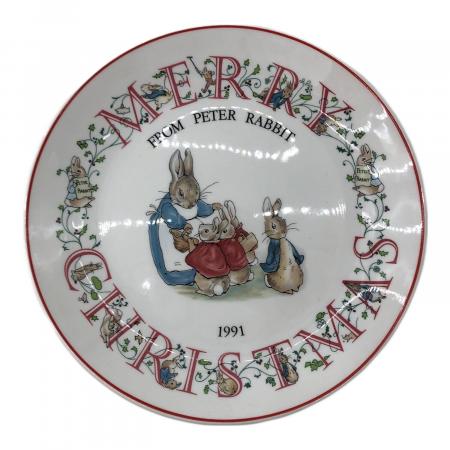 ウェッジウッド  ピーターラビット クリスマスプレート1993年 Wedgwood (ウェッジウッド) プレート □1991年メリークリスマス