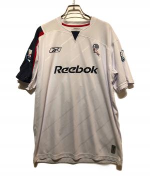 REEBOK (リーボック) サッカーユニフォーム ホワイト×ネイビー サイズ:M 未使用品