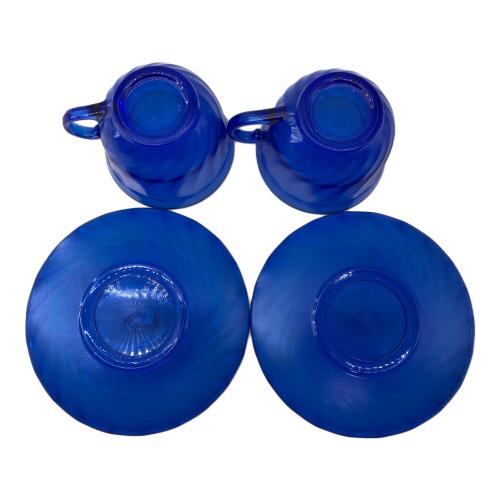 Arcoroc ガラスティーカップセット ブルー