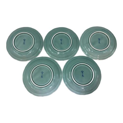 深川製磁 (フカガワセイジ) 御皿セット 桔梗型和皿揃 5Pセット