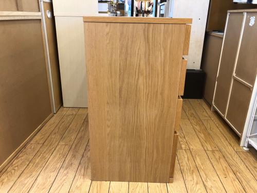 無印良品 (ムジルシリョウヒン) 4段チェスト ナチュラル 33 オーク材