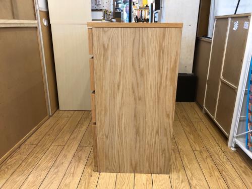 無印良品 (ムジルシリョウヒン) 4段チェスト ナチュラル 33 オーク材