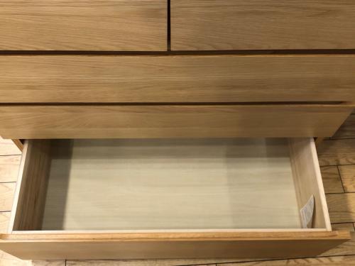 無印良品 (ムジルシリョウヒン) 4段チェスト ナチュラル 33 オーク材