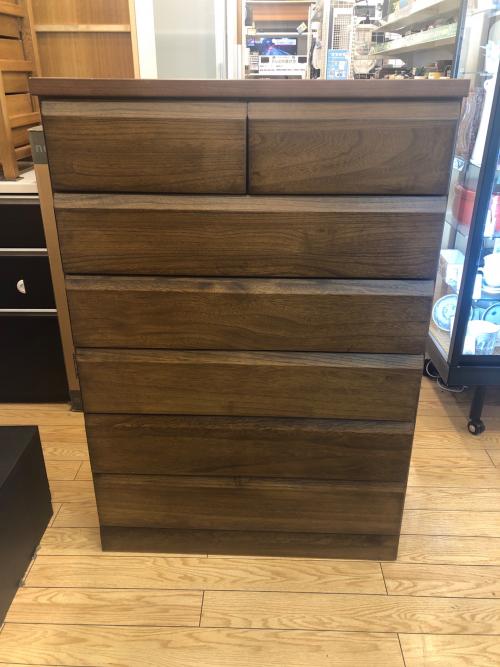 NASA流通企画 6段チェスト ブラウン 58 桐