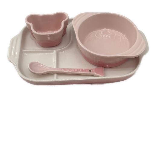 LE CREUSET (ルクルーゼ) 耐熱テーブルウェアセット ピンク色 ベビー用