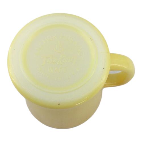 Fire King (ファイヤーキング) Dハンドルマグカップ イエロー 1960年代～1976年頃