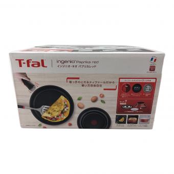 T-Fal (ティファール) フライパン インシニオ・ネオ パプリカレッド セット7 L15190