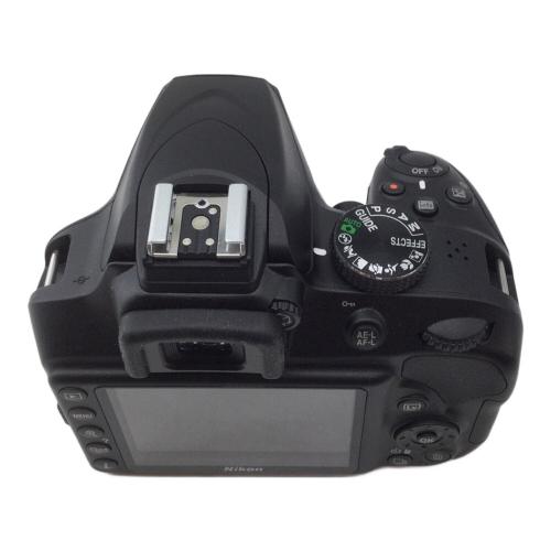 Nikon (ニコン) デジタル一眼レフカメラ ダブルズームキット D3400 2472万画素 専用電池 -