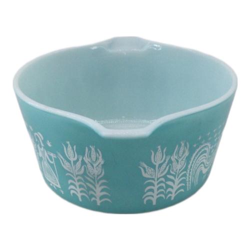 Pyrex (パイレックス) キャセロール ブルー×ホワイト オールドパイレックス