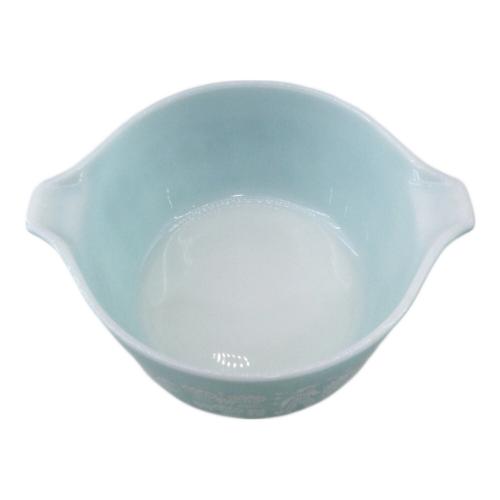 Pyrex (パイレックス) キャセロール ブルー×ホワイト オールドパイレックス