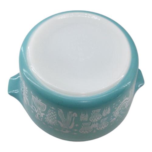 Pyrex (パイレックス) キャセロール ブルー×ホワイト オールドパイレックス