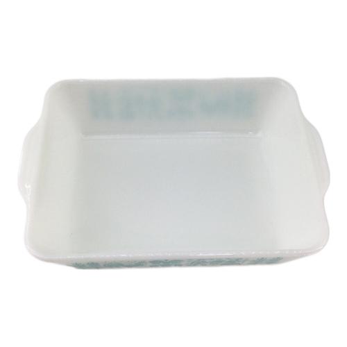 Pyrex (パイレックス) 蓋付キャセロール ホワイト×ブルー オールドパイレックス