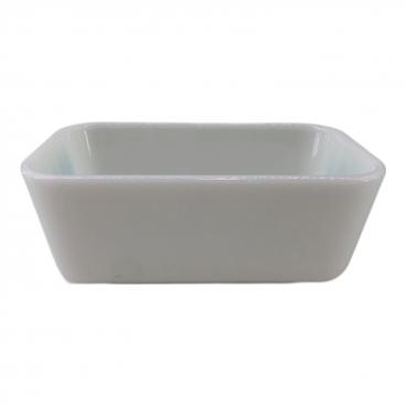 Pyrex (パイレックス) 蓋付キャセロール ホワイト×ブルー オールド