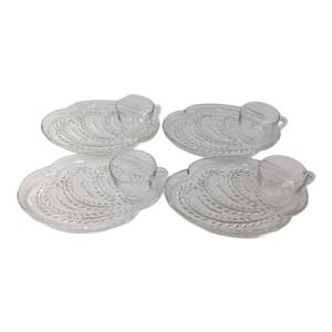 Federal (フェデラル) スナックセット ホスピタリティ グラス・プレート各4Pセット