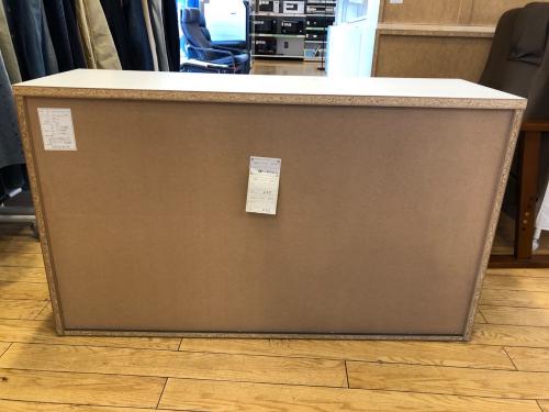 3段ローチェスト マルチカラー 大川家具 ■天板シミ有り