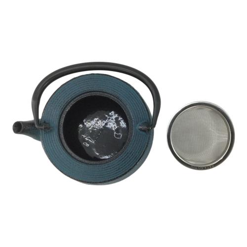 南部鉄器 (ナンブテッキ) 急須 平寸筒 OH-4-13