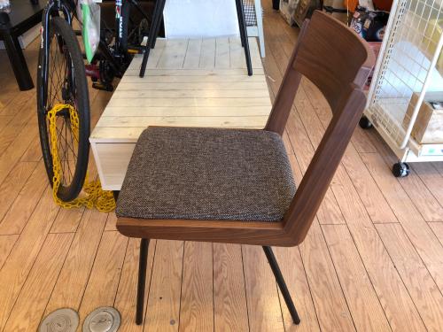 UNICO (ウニコ) ダイニングチェアー グレー×ブラウン×ブラック DIX