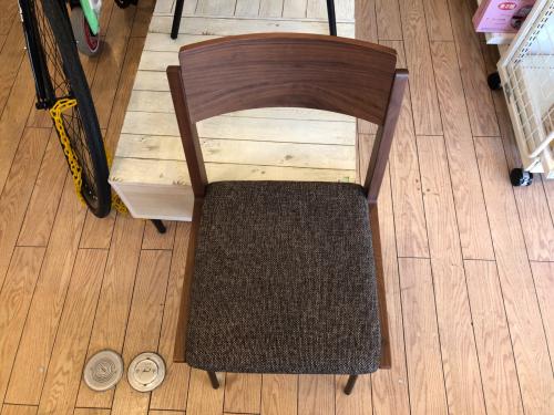 UNICO (ウニコ) ダイニングチェアー グレー×ブラウン×ブラック DIX