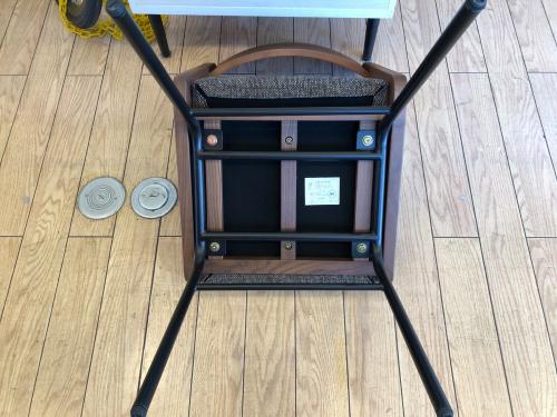 UNICO (ウニコ) ダイニングチェアー グレー×ブラウン×ブラック DIX