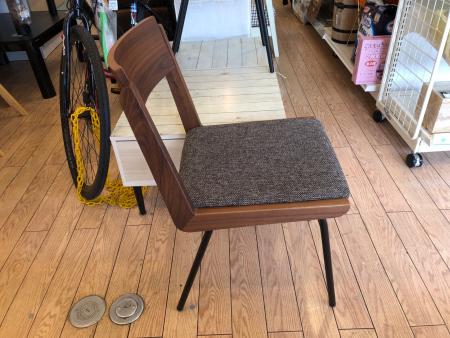 UNICO (ウニコ) ダイニングチェアー グレー×ブラウン×ブラック DIX