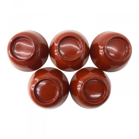 会津塗 (アイヅヌリ) 盃揃え 内金地 鶴亀 5Pセット｜トレファクONLINE