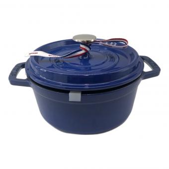 Staub (ストウブ) ホーロー鍋 ピコ・ココット ラウンド ロイヤルブルー 18cm 1.7L 40508-130