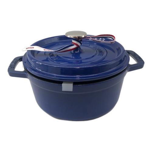 Staub (ストウブ) ホーロー鍋 ピコ・ココット ラウンド ロイヤルブルー 18cm 1.7L 40508-130