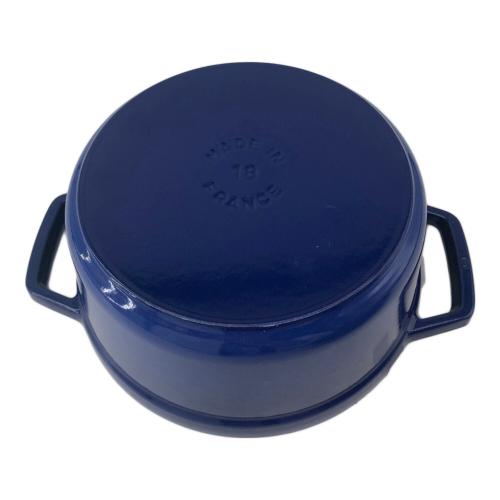 Staub (ストウブ) ホーロー鍋 ピコ・ココット ラウンド ロイヤルブルー 18cm 1.7L 40508-130