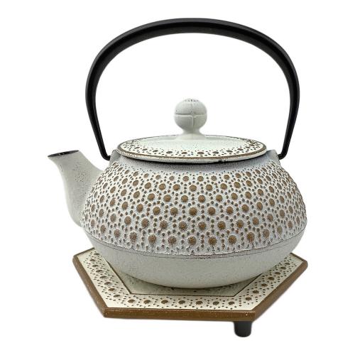 南部鉄器 (ナンブテッキ) 鉄瓶 アンシャンテ・ジャポン ホワイト