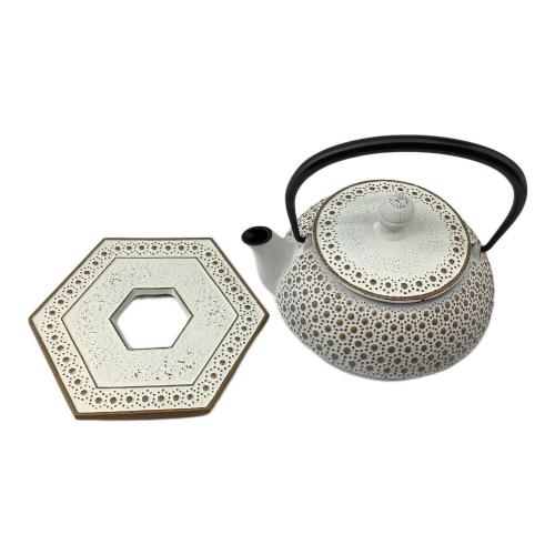 南部鉄器 (ナンブテッキ) 鉄瓶 アンシャンテ・ジャポン ホワイト