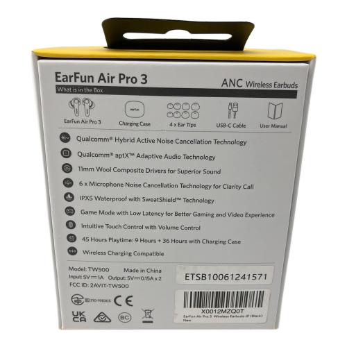 Ear Fun Air Pro3 ワイヤレスイヤホン TW500
