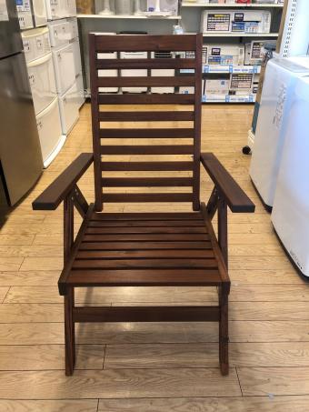 IKEA (イケア) 木製折りたたみリクライニングチェア ダークブラウン APPLARO