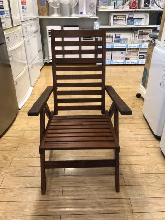 IKEA (イケア) 木製折りたたみリクライニングチェア ダークブラウン APPLARO