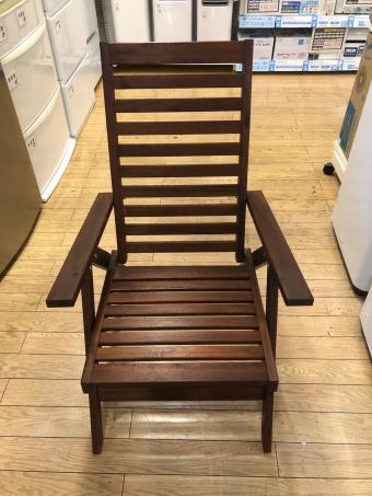 IKEA (イケア) 木製折りたたみリクライニングチェア ダークブラウン APPLARO