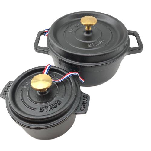 Staub (ストウブ) ピコ・ココット ラウンド 20cm ブラック