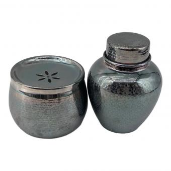 茶器セット いぶし銀 黄銅