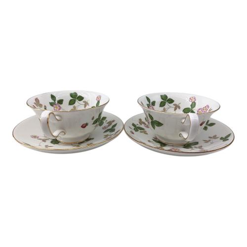 Wedgwood (ウェッジウッド) カップ&ソーサー ワイルドストロベリー 2Pセット