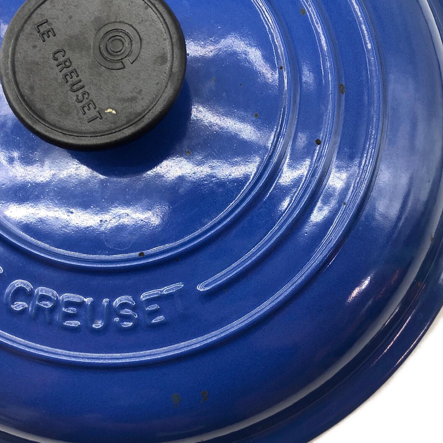 【美品】LE CREUSET　ビュッフェキャセロール　　ネイビー　26cm LE CREUSET (ルクルーゼ) ビュッフェ・キャセロール 26cm コバルト