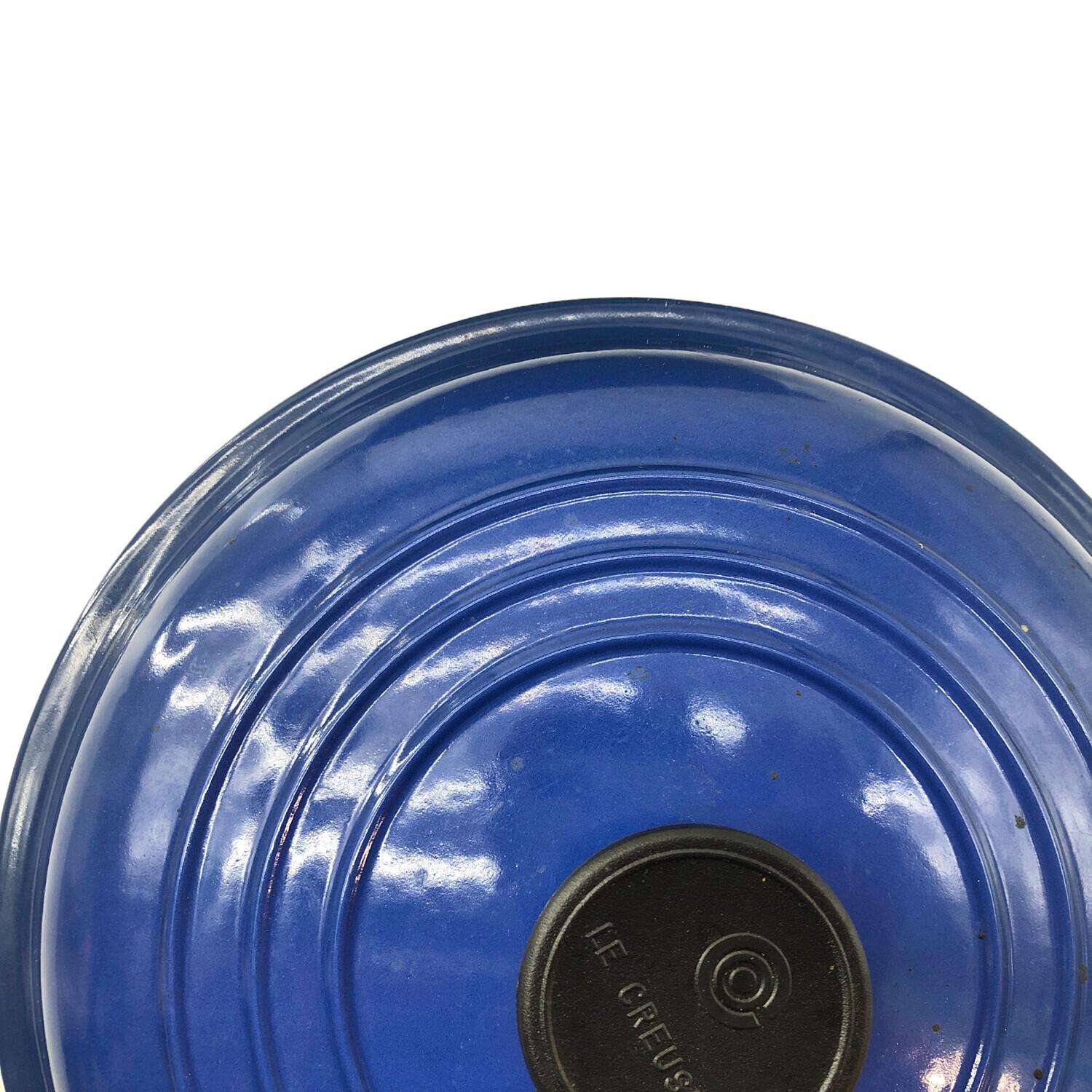 美品 Le Creuset ビュッフェ キャセロール26cm ブルー LE CREUSET (ルクルーゼ) ビュッフェ・キャセロール 26cm