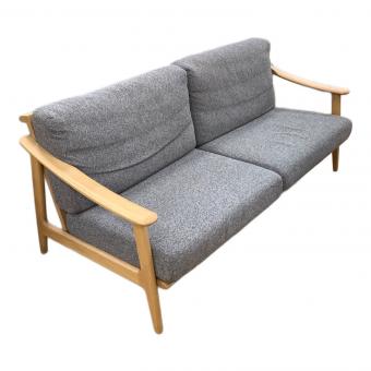 シギヤマ家具 (シギヤマカグ) 3人掛けソファー グレー×ナチュラル