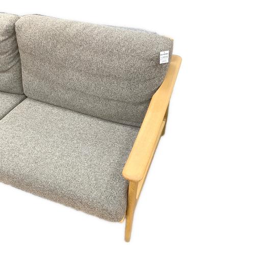 シギヤマ家具 (シギヤマカグ) 3人掛けソファー グレー×ナチュラル
